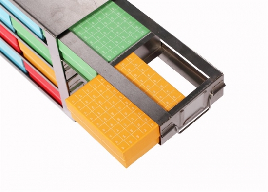 Stainless Steel Upright Drawer Cryo Vial Rack for Cryogenic storage ...
